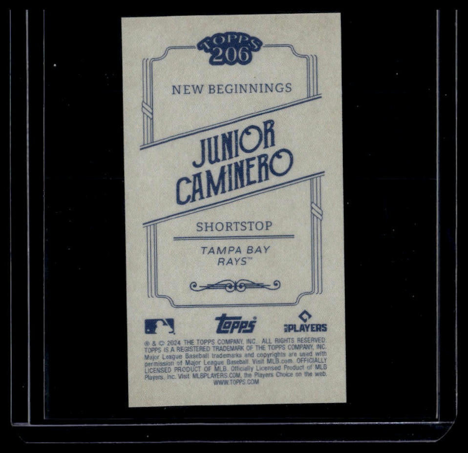 2024 Topps 206 #NNO Junior Caminero New Beginnings