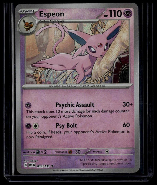 SV: Prismatic Evolutions #033/131 Espeon (Poke Ball Pattern)