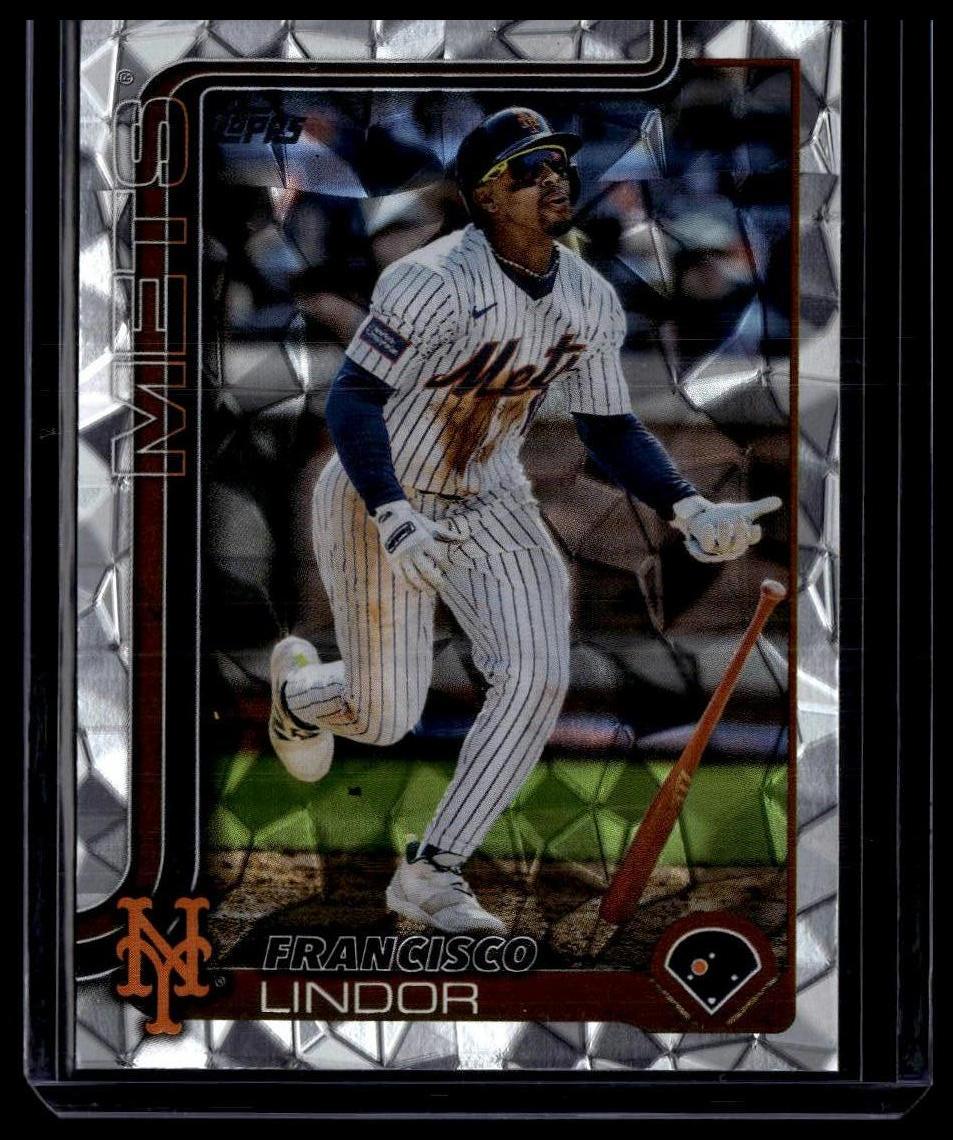 2025 Topps #350 Francisco Lindor Diamante Foil