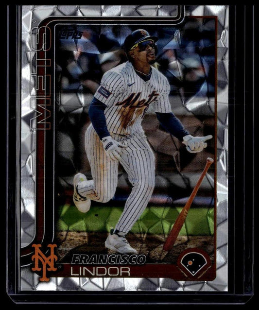 2025 Topps #350 Francisco Lindor Diamante Foil