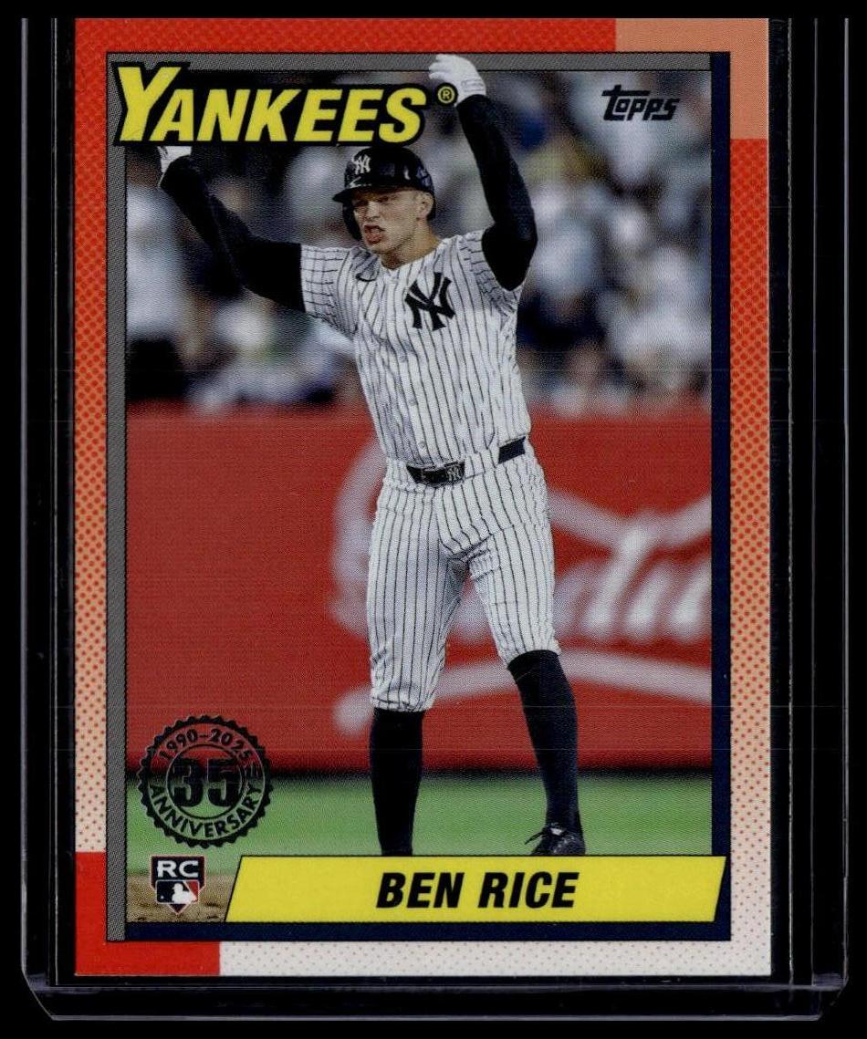2025 Topps #T90-19 Ben Rice 1990 Topps Baseball 35th Anniversary (Series One)