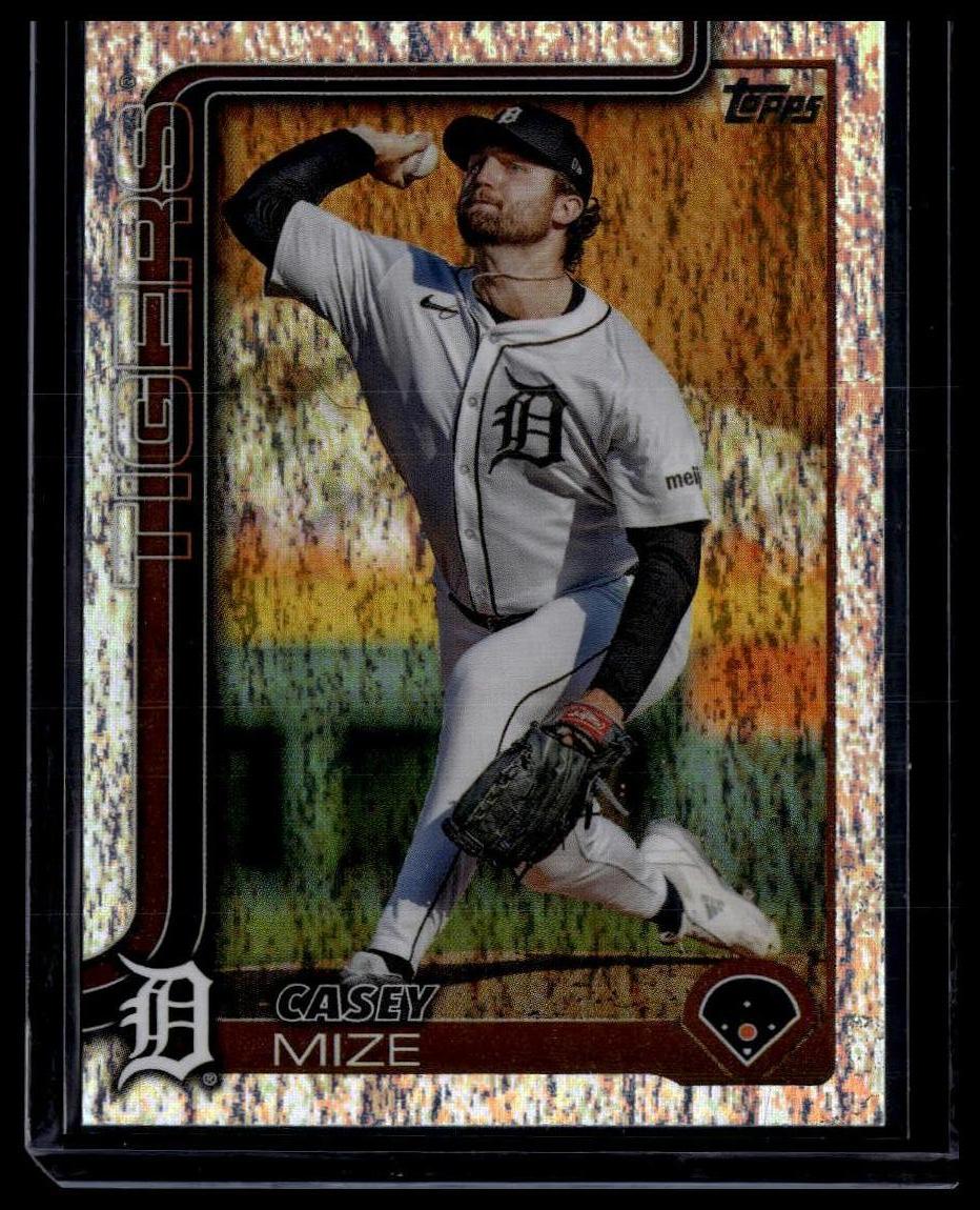 2025 Topps #315 Casey Mize Silver Crackle Foilboard