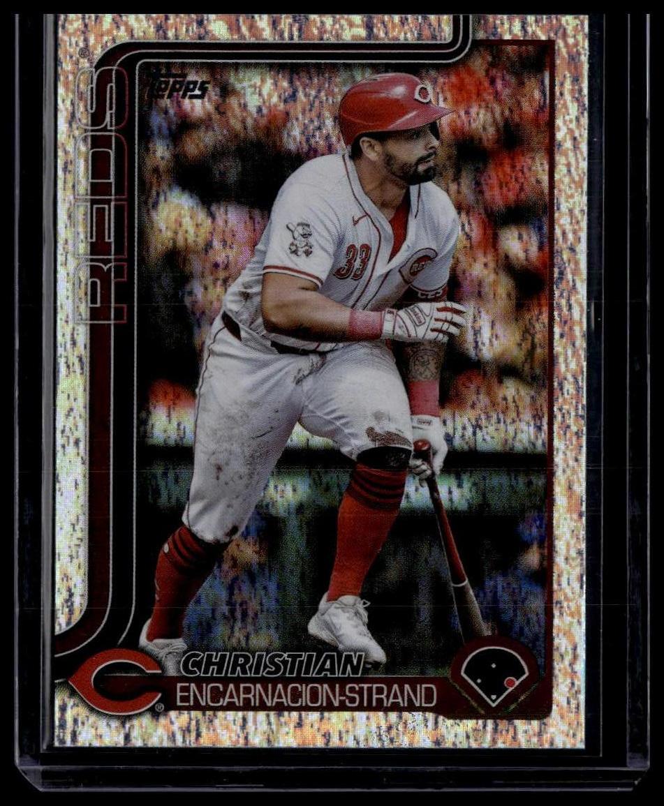 2025 Topps #4 Christian Encarnacion-Strand Silver Crackle Foilboard