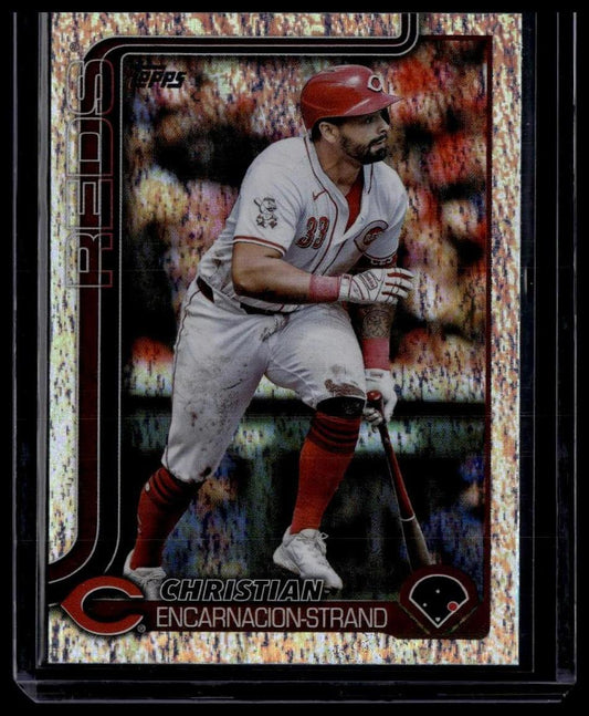 2025 Topps #4 Christian Encarnacion-Strand Silver Crackle Foilboard