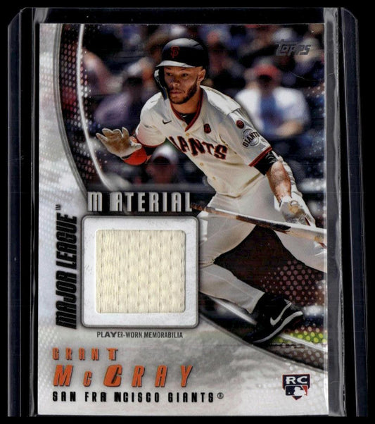 2025 Topps #MLM-GMC Grant McCray Major League Material Relics