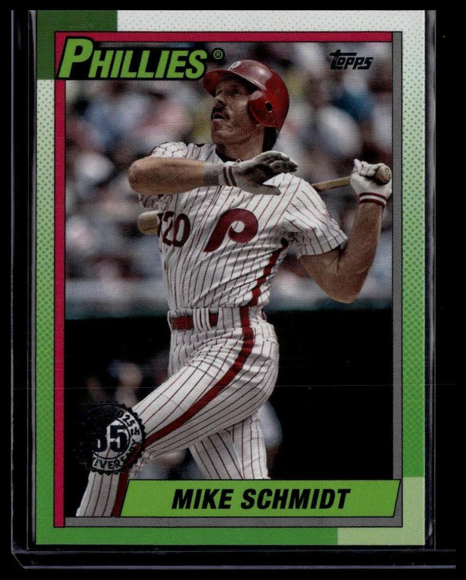 2025 Topps #T90-2 Mike Schmidt 1990 Topps Baseball 35th Anniversary (Series One)