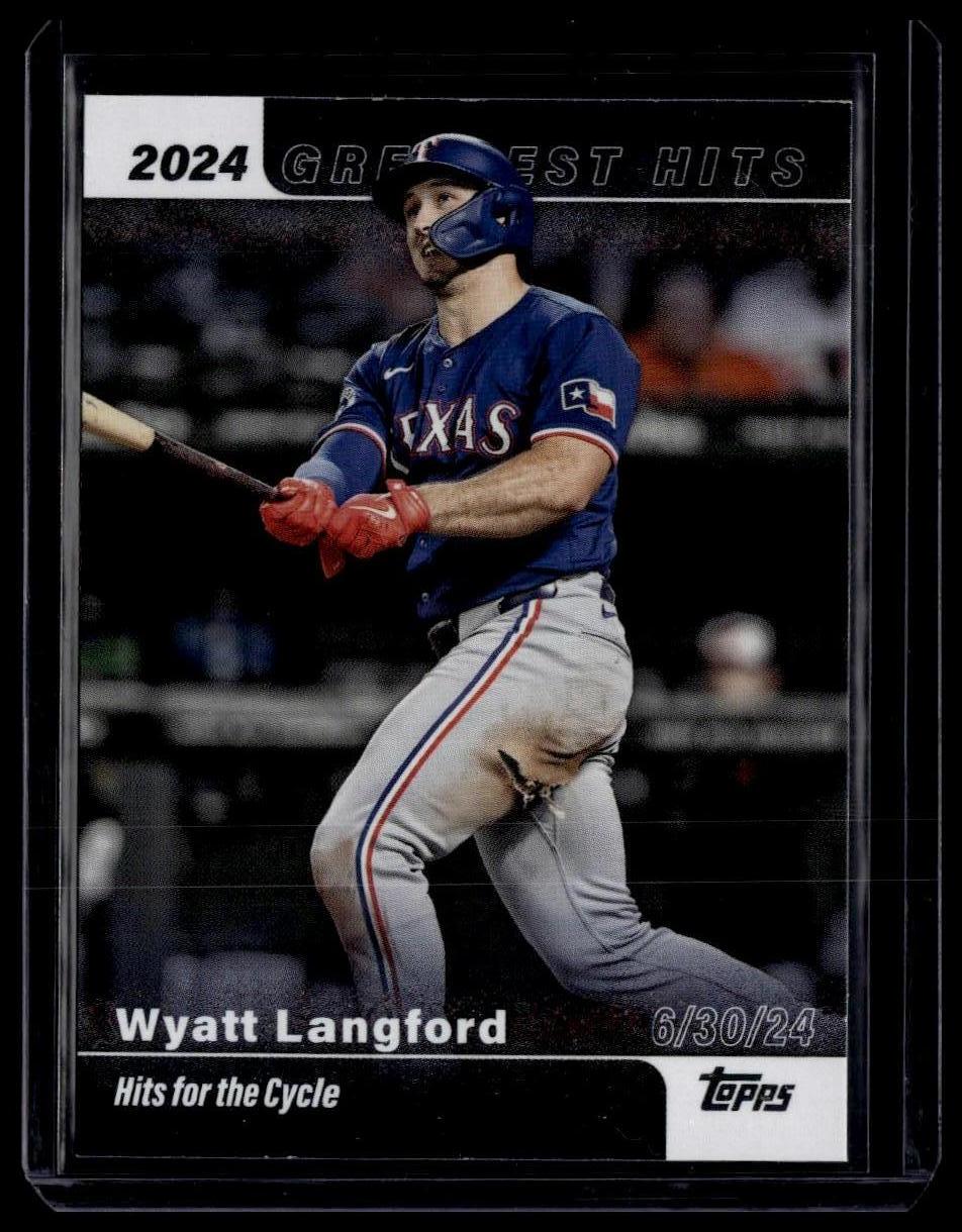2025 Topps #GH-27 Wyatt Langford 2024 Greatest Hits