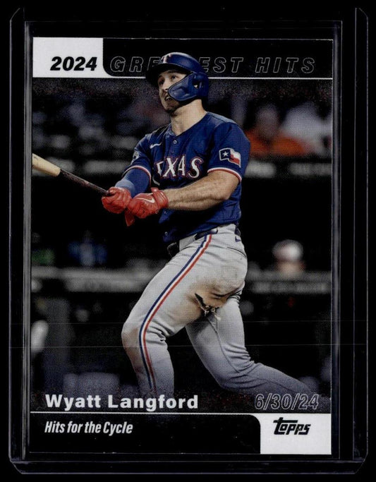 2025 Topps #GH-27 Wyatt Langford 2024 Greatest Hits