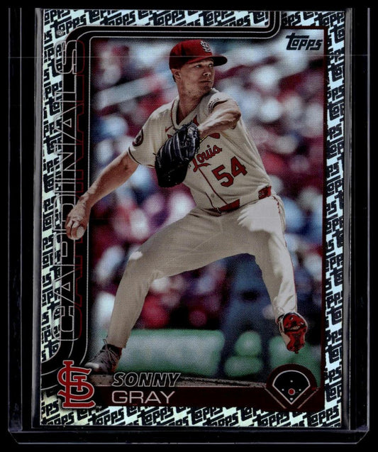 2025 Topps #306 Sonny Gray Topps Foil Pattern