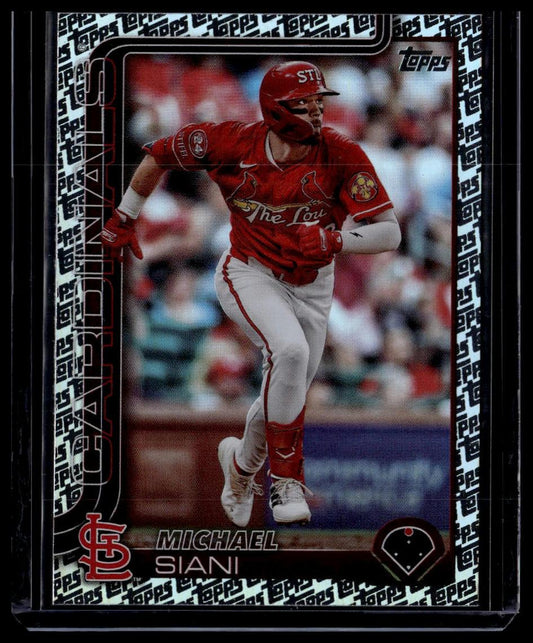2025 Topps #289 Michael Siani Topps Foil Pattern