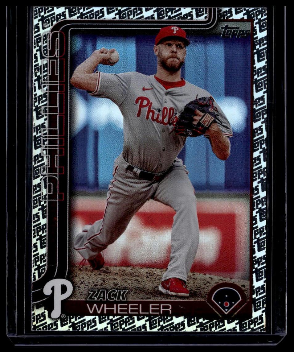 2025 Topps #218 Zack Wheeler Topps Foil Pattern
