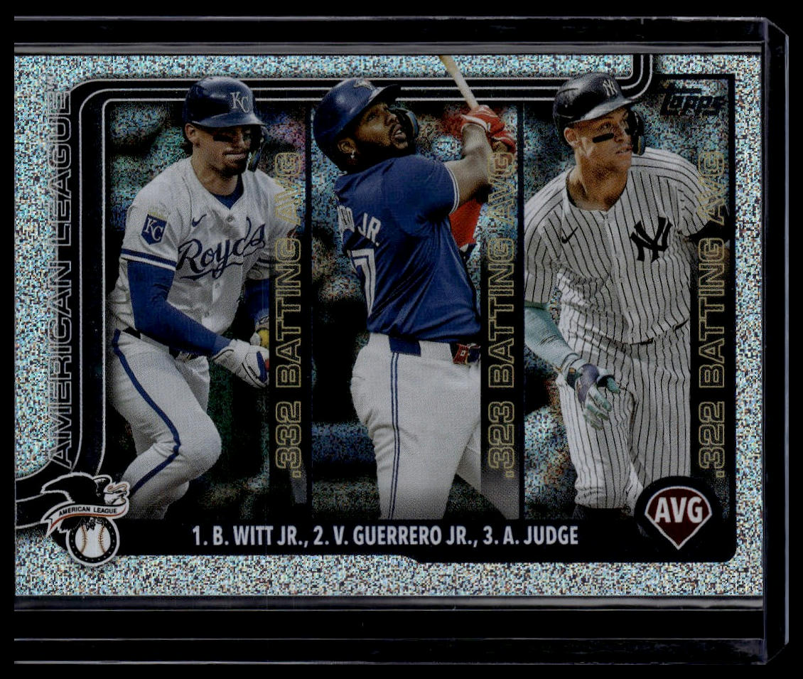 2025 Topps #345 American League Leaders AVG Sandglitter