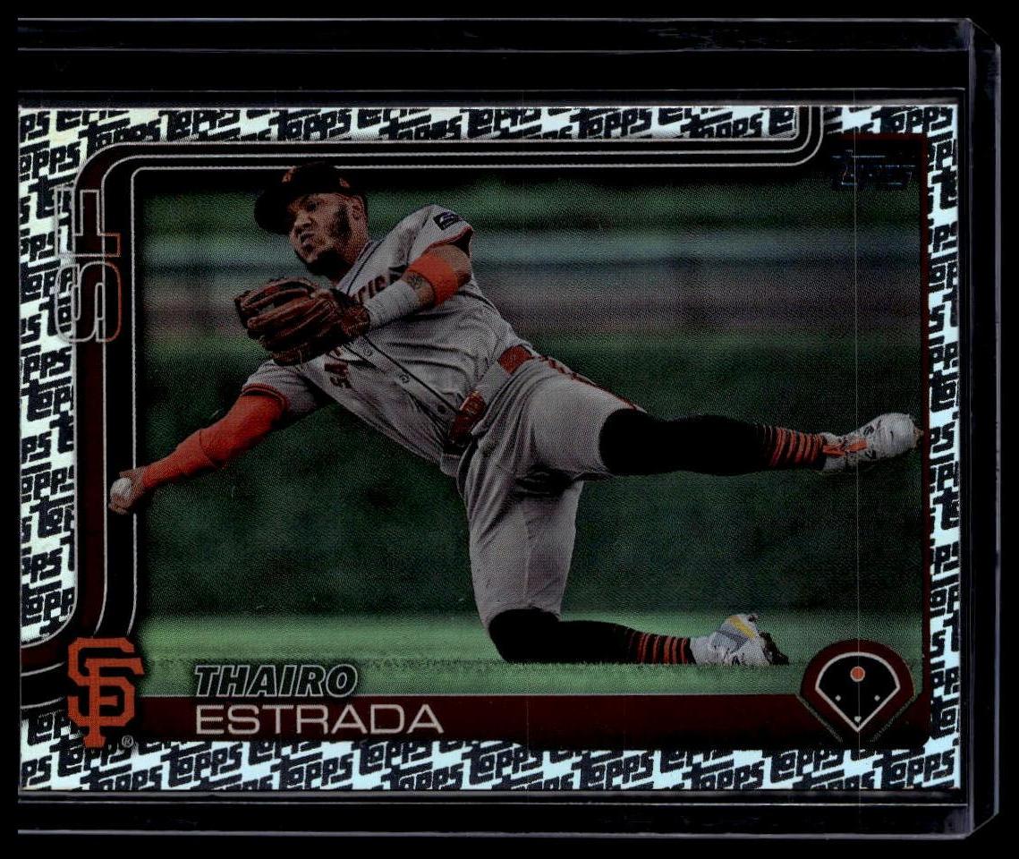 2025 Topps #2 Thairo Estrada Topps Foil Pattern