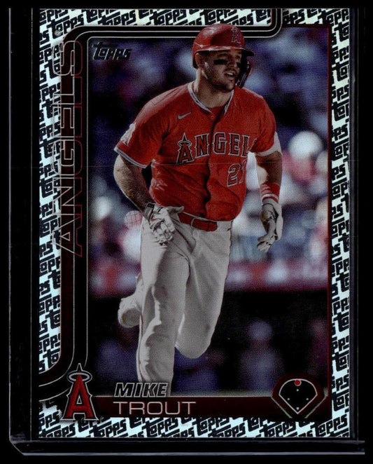 2025 Topps #200 Mike Trout Topps Foil Pattern
