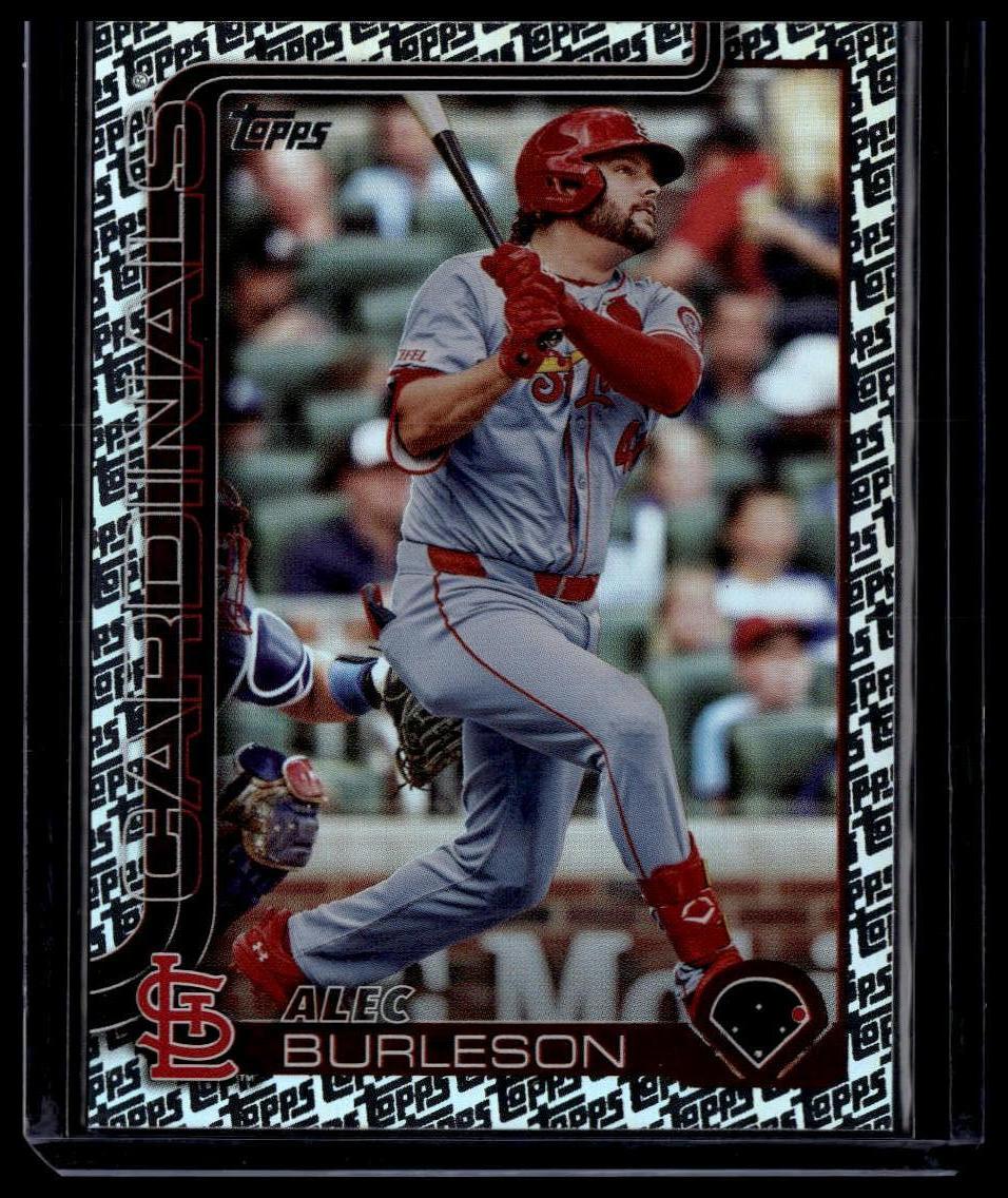 2025 Topps #41 Alec Burleson Topps Foil Pattern