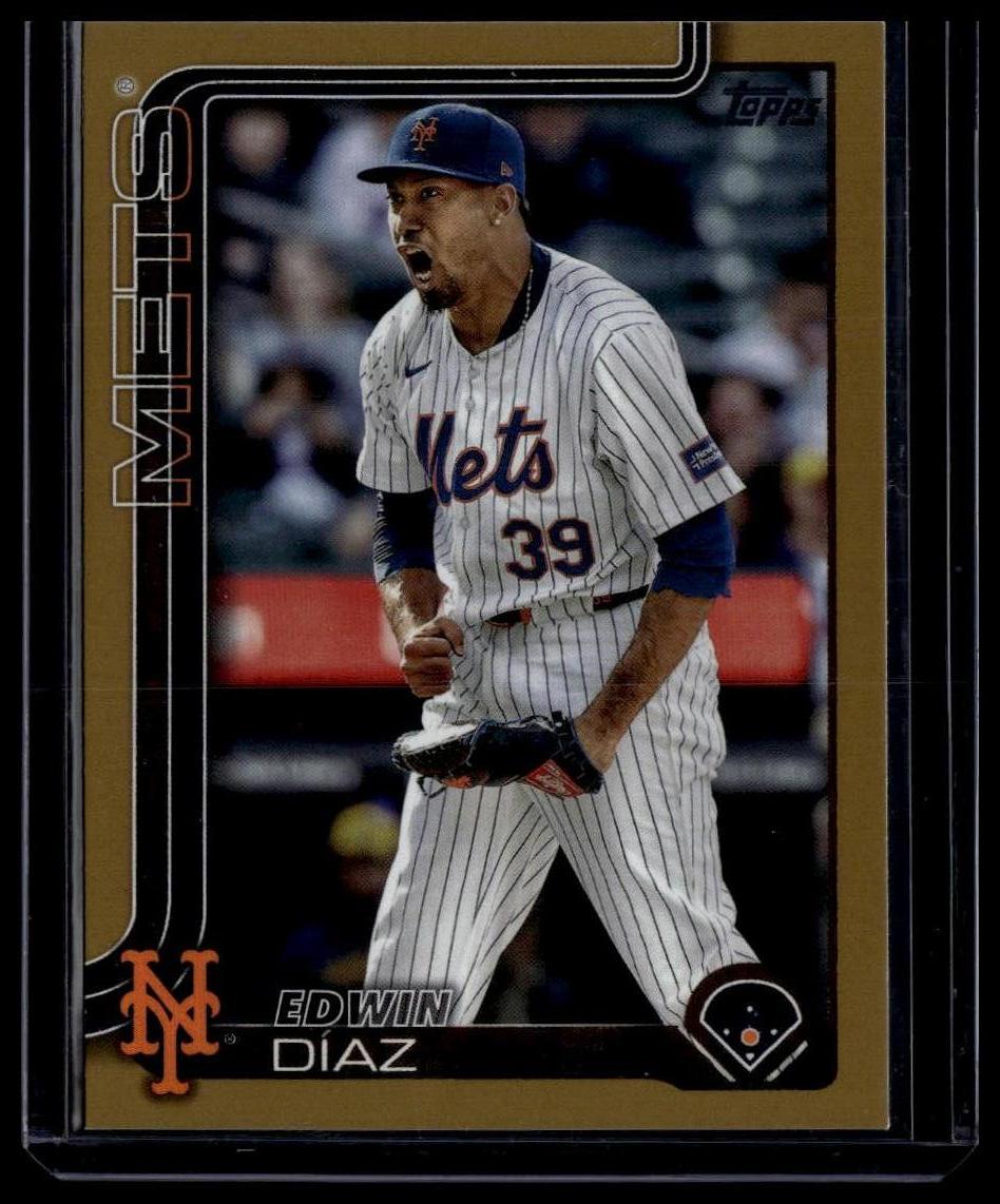 2025 Topps #286 Edwin Díaz Gold Parallel #'d 2025