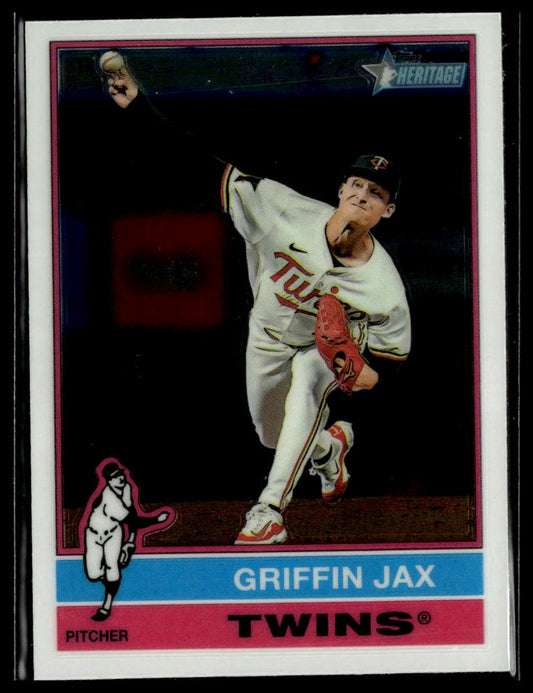 2025 Topps Heritage #474 Griffin Jax Chrome