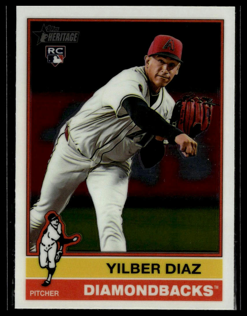 2025 Topps Heritage #372 Yilber Diaz Chrome