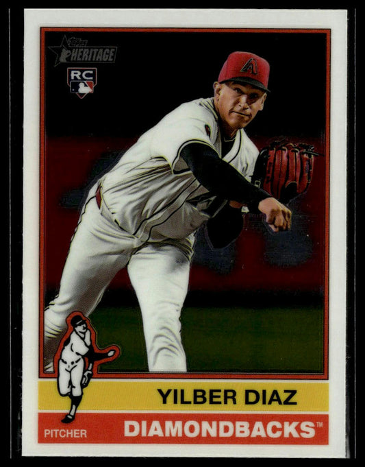 2025 Topps Heritage #372 Yilber Diaz Chrome