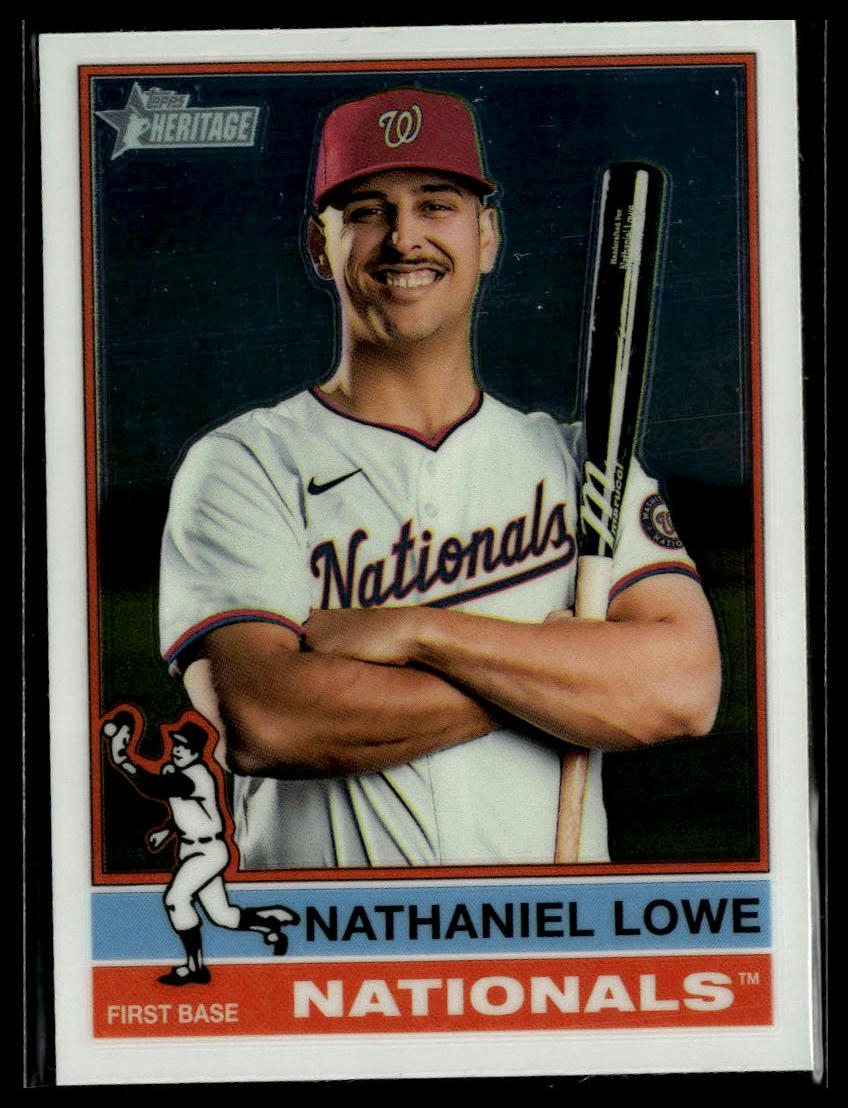 2025 Topps Heritage #485 Nathaniel Lowe Chrome