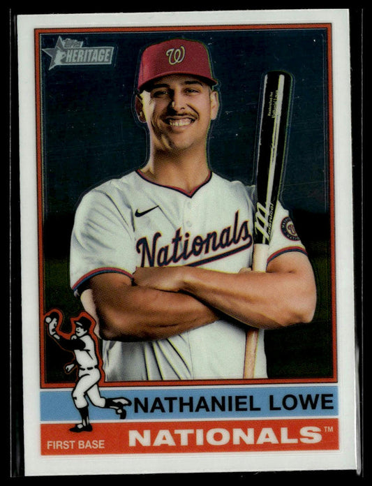 2025 Topps Heritage #485 Nathaniel Lowe Chrome
