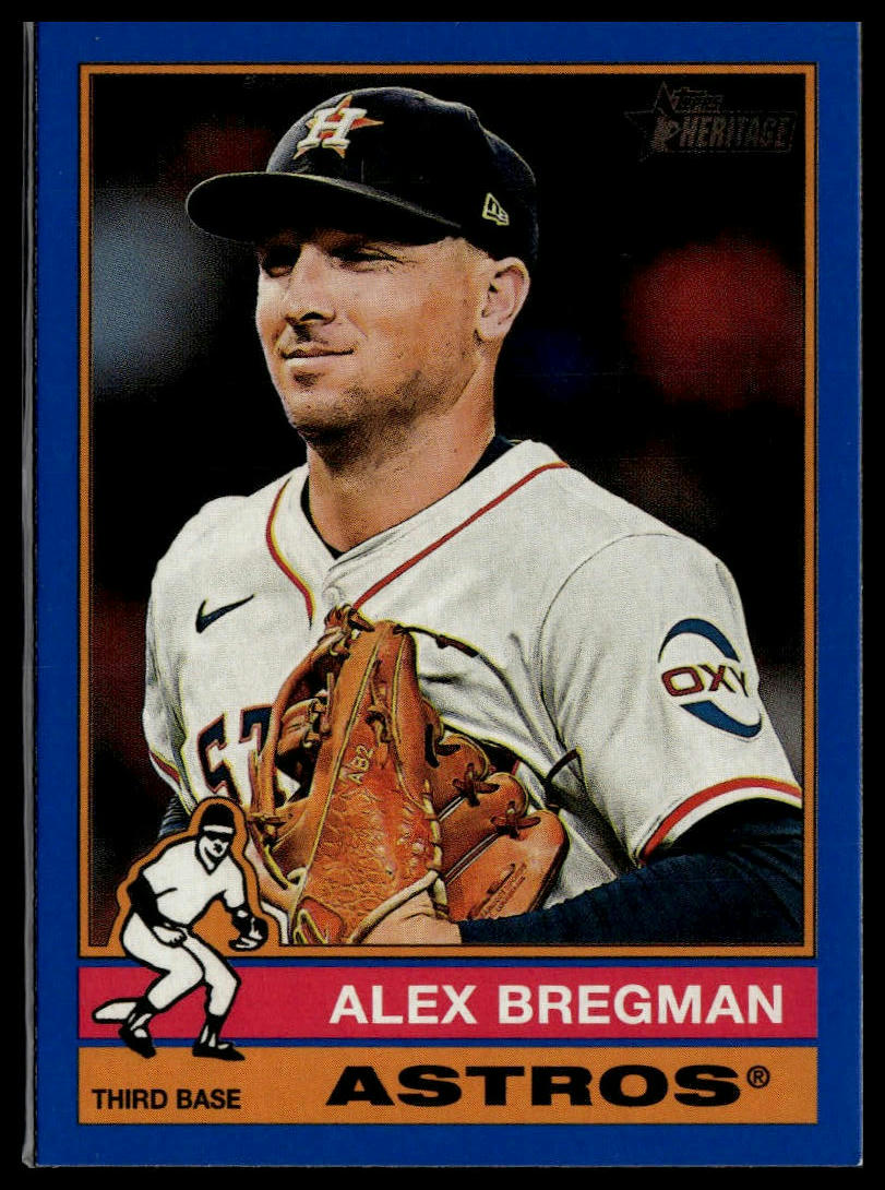 2025 Topps Heritage #391 Alex Bregman Dark Blue