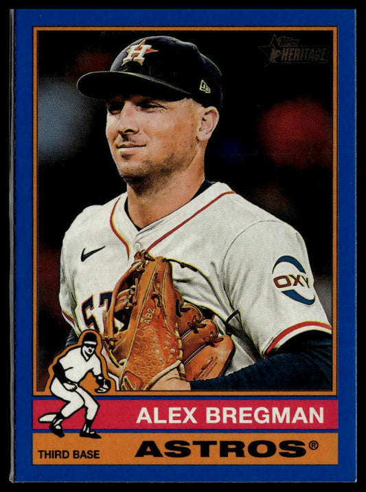2025 Topps Heritage #391 Alex Bregman Dark Blue