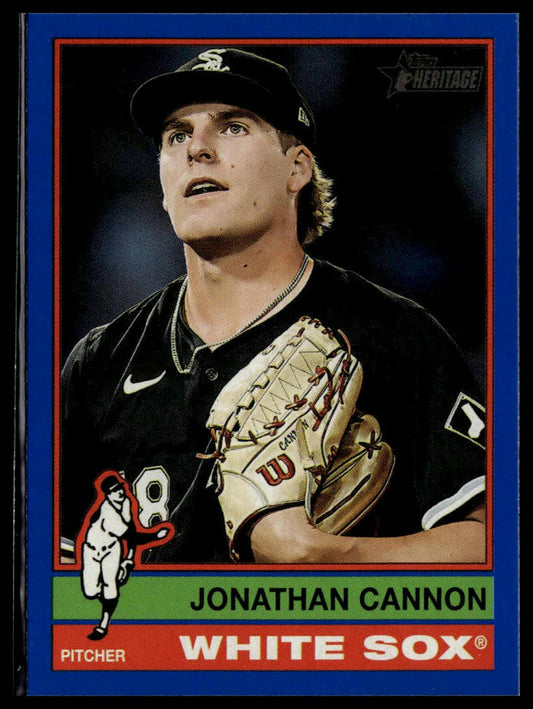 2025 Topps Heritage #323 Jonathan Cannon Dark Blue
