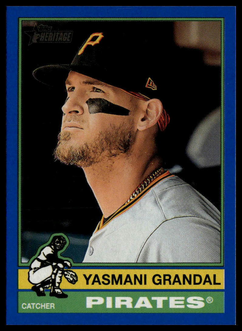 2025 Topps Heritage #303 Yasmani Grandal Dark Blue