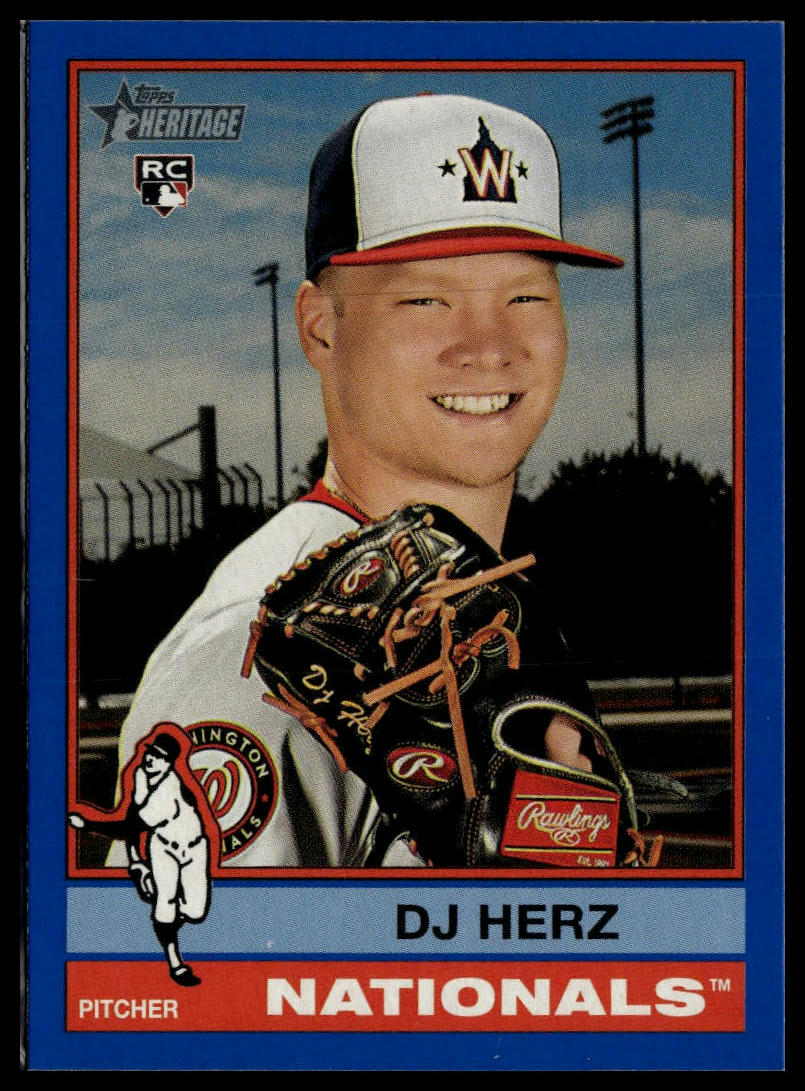 2025 Topps Heritage #289 DJ Herz Dark Blue