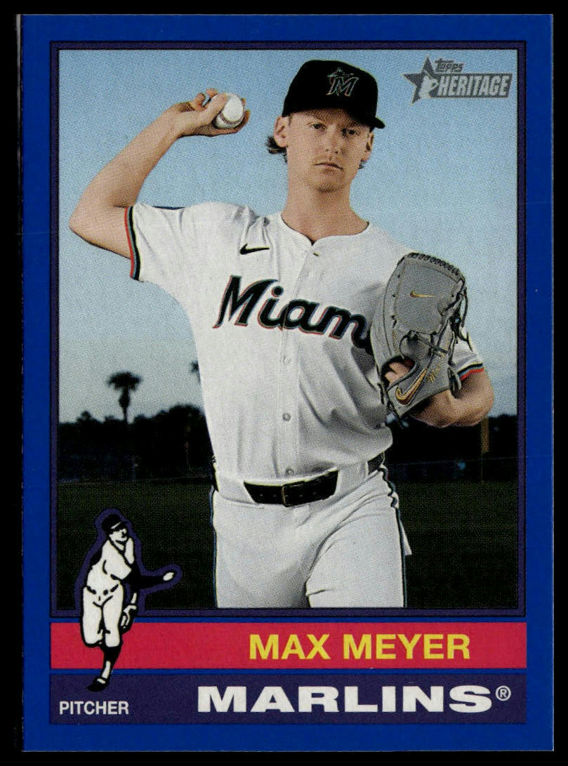 2025 Topps Heritage #144 Max Meyer Dark Blue
