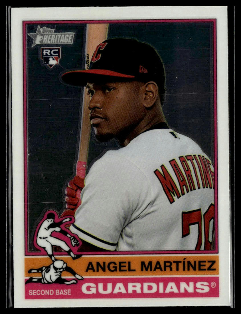 2025 Topps Heritage #338 Angel Martínez Chrome