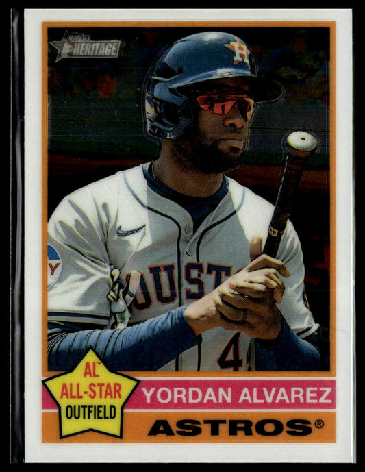 2025 Topps Heritage #500 Yordan Alvarez Chrome