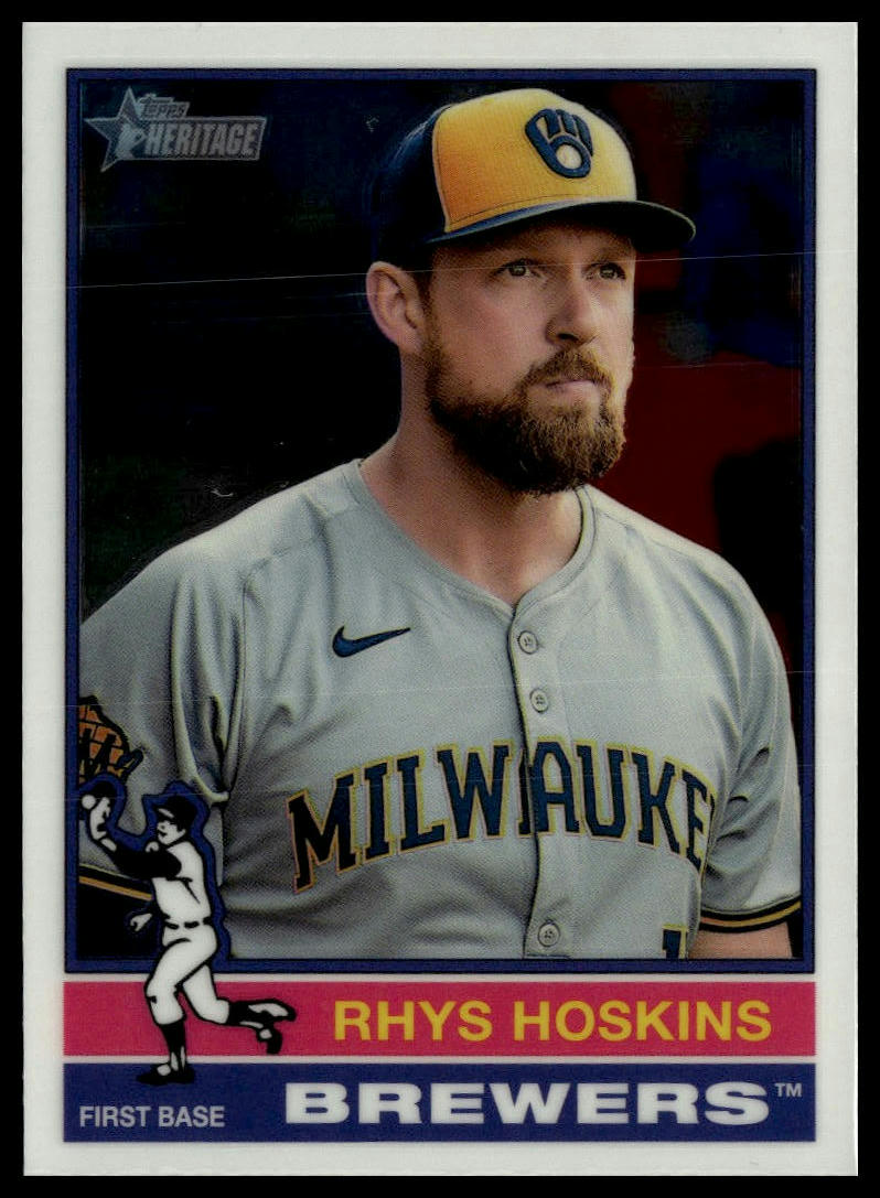 2025 Topps Heritage #291 Rhys Hoskins Chrome
