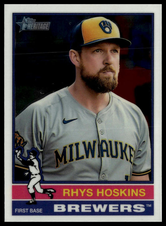 2025 Topps Heritage #291 Rhys Hoskins Chrome