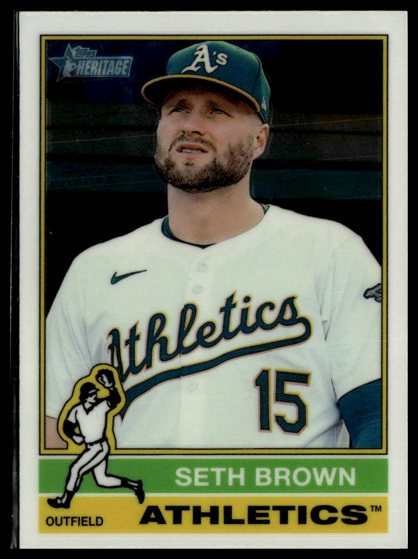 2025 Topps Heritage #292 Seth Brown Chrome