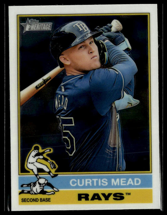 2025 Topps Heritage #326 Curtis Mead Chrome
