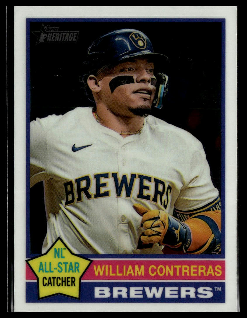 2025 Topps Heritage #300 William Contreras Chrome