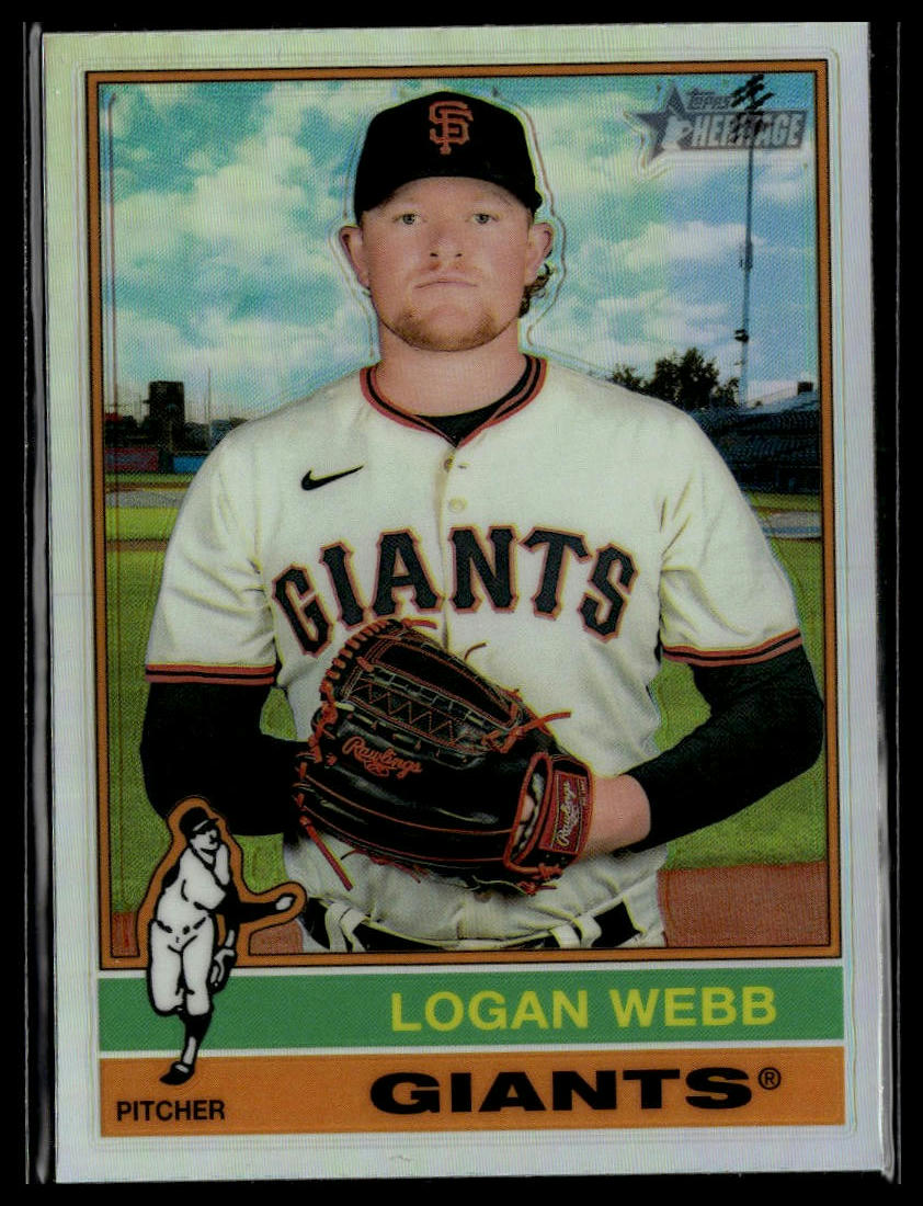 2025 Topps Heritage #423 Logan Webb Chrome Refractor