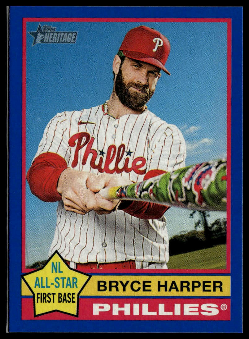 2025 Topps Heritage #150 Bryce Harper Dark Blue