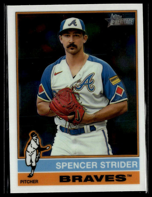 2025 Topps Heritage #435 Spencer Strider Chrome