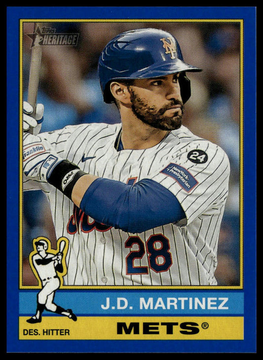 2025 Topps Heritage #316 J.D. Martinez Dark Blue