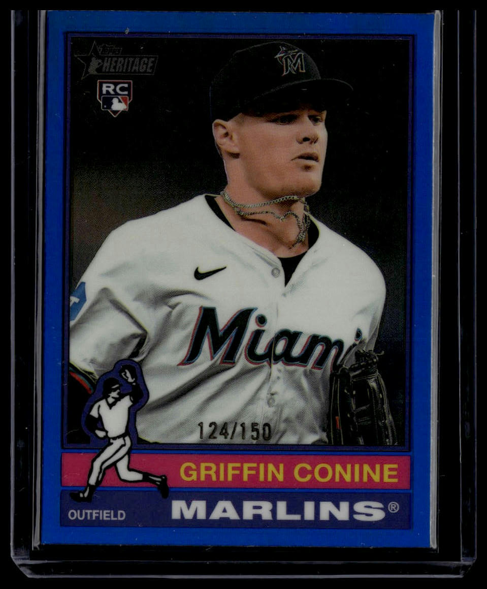 2025 Topps Heritage #111 Griffin Conine Dark Blue
