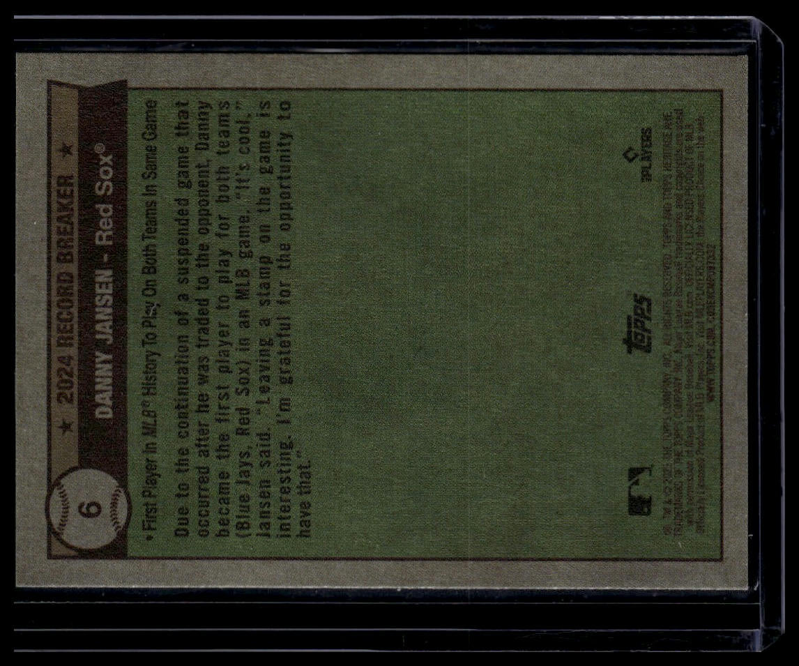 2025 Topps Heritage #6 Danny Jansen Dark Blue