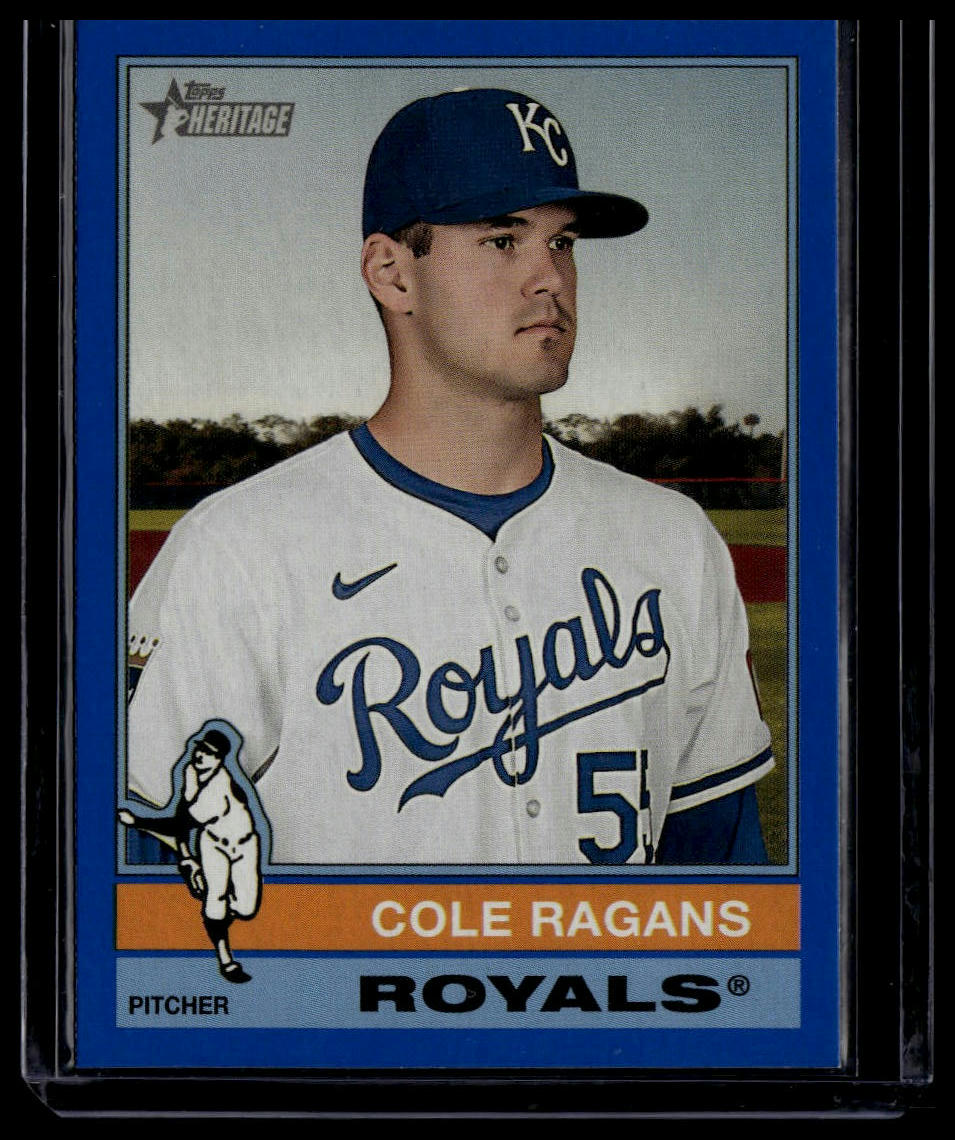 2025 Topps Heritage #187 Cole Ragans Dark Green