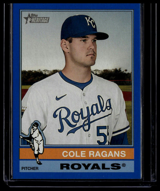 2025 Topps Heritage #187 Cole Ragans Dark Green