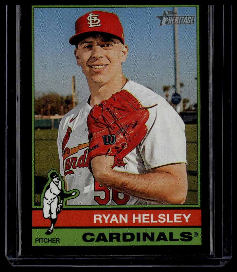 2025 Topps Heritage #9 Ryan Helsley Black