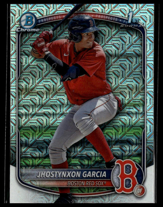 2025 Bowman #BCP-43 Jhostynxon Garcia Chrome Prospects Mojo Refractor