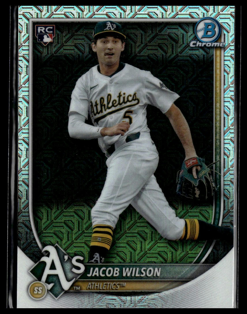 2025 Bowman #9 Jacob Wilson Chrome Mojo Refractor