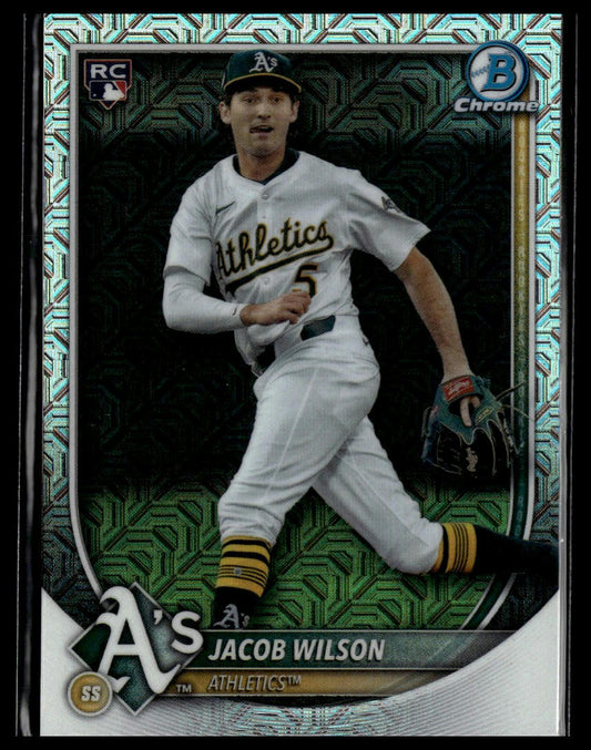 2025 Bowman #9 Jacob Wilson Chrome Mojo Refractor